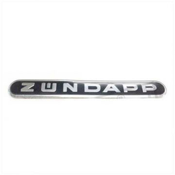 Zundapp tanktransfer langwerpig embleem zwart
