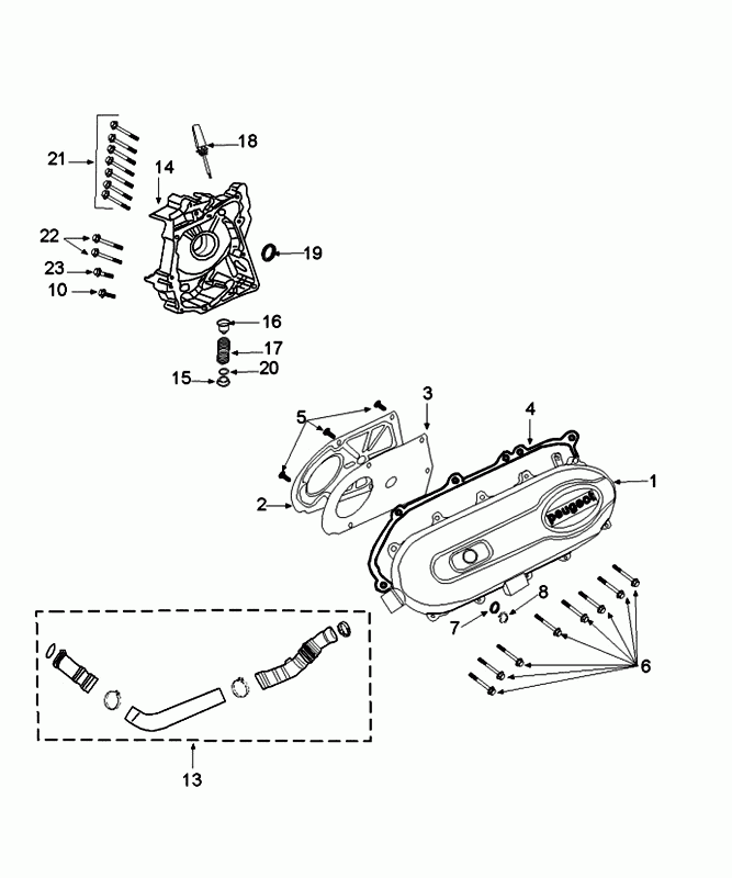 Carterdeksel Peugeot Tweet Evo Euro 4