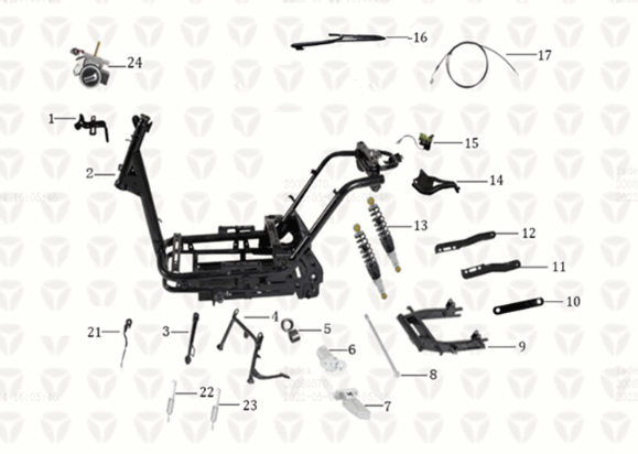 Frame Yadea T9L
