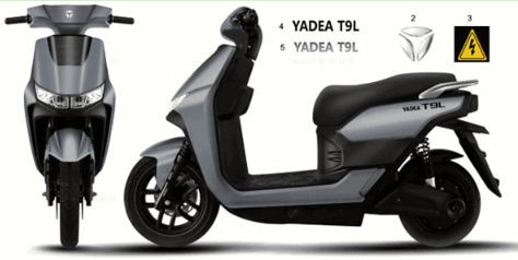 Stickers Yadea T9L