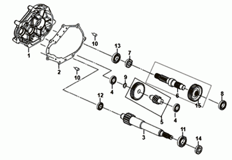 Vertanding - Overbrenging Sym Mio 50i