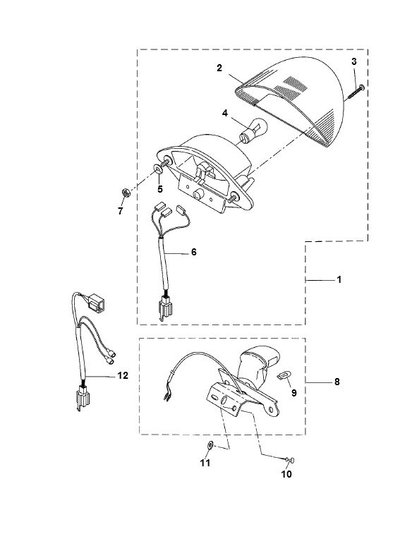 Achterlicht Yamaha Aerox 50 2-takt LC