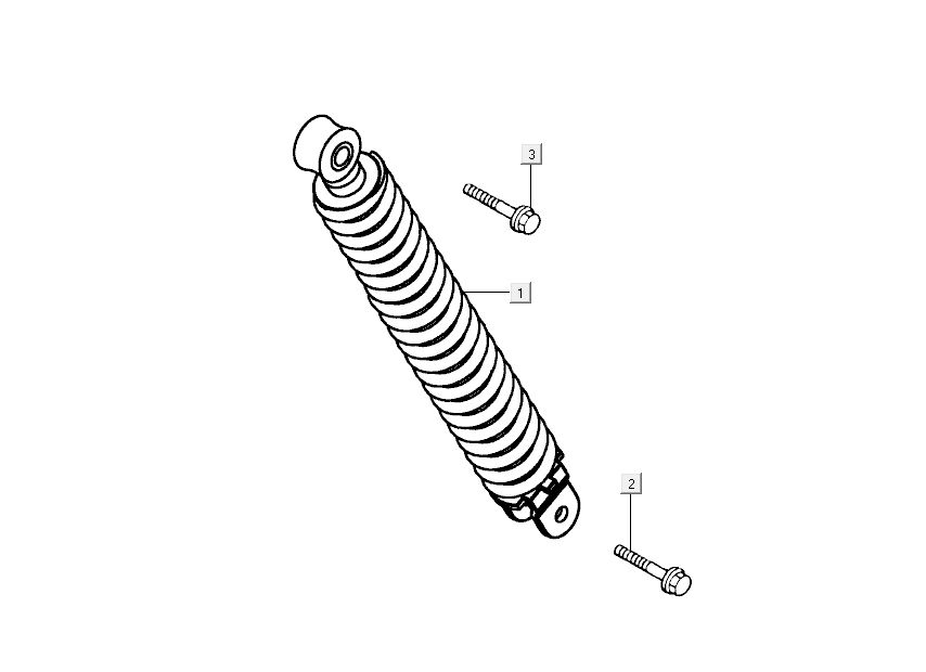 Schokbreker Kymco Sento 50 4-takt  Spring Wit