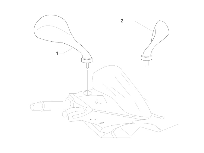 Spiegels Gilera Runner 50 SP 50 2-takt LC 2010-2017