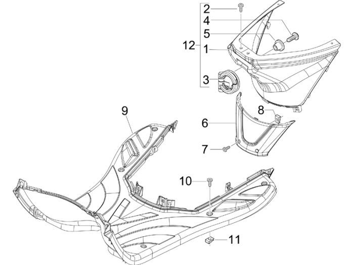 Treeplank Piaggio Fly 50 2-takt AC