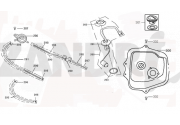 Benzinetank - Tankvlotter - Vacuümkraan Santini Capri 125 matzwart
