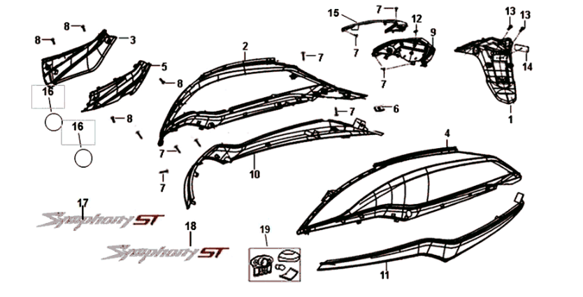 Beplating Sym Symphony ST 125I E4
