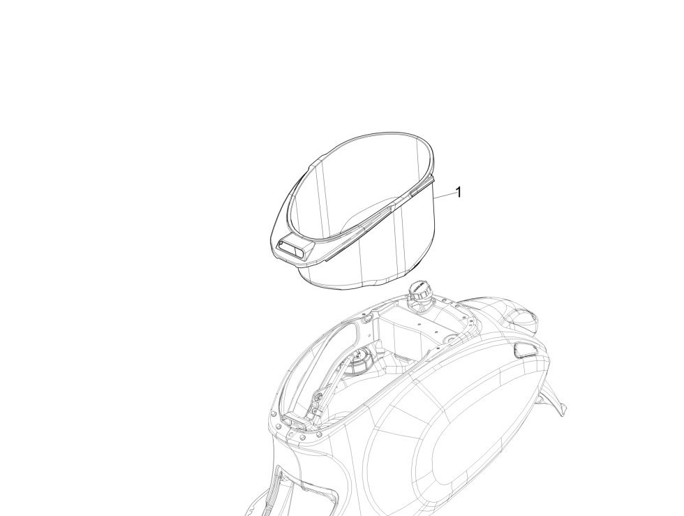 Helmbak Vespa Primavera 50 4-takt IGET 3V Euro 5