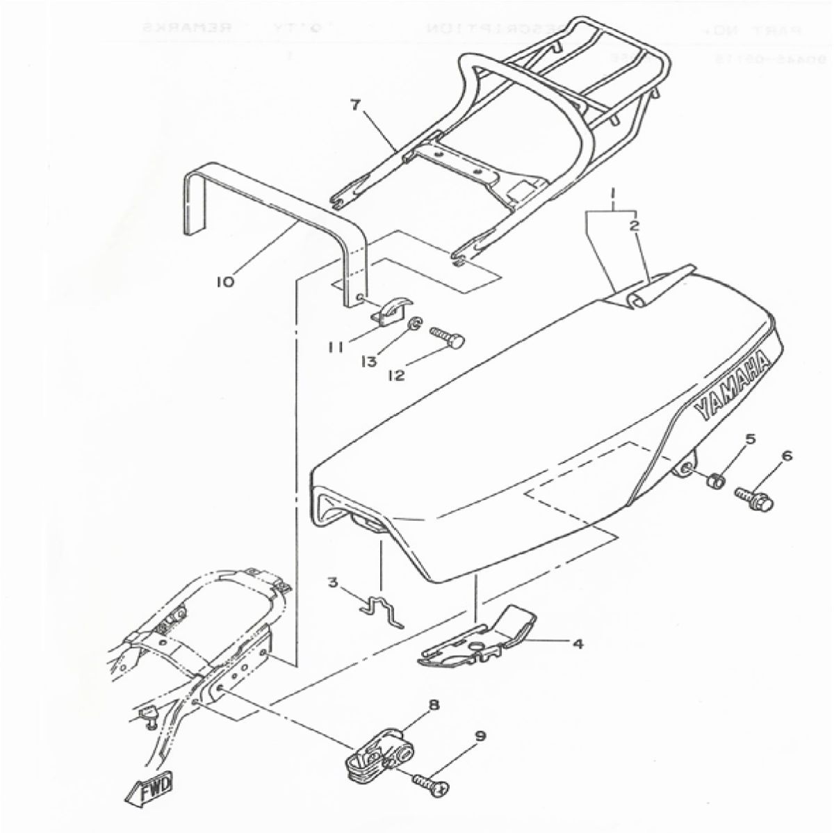 Buddyseat Yamaha DT-50 MX