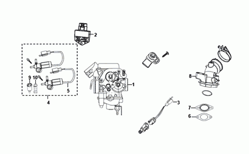 Carburateur Sym Fiddle III Euro 4