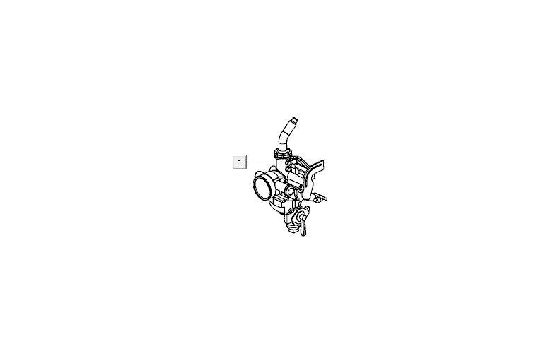 Carburateur Kymco Activ 50 4-takt zilver