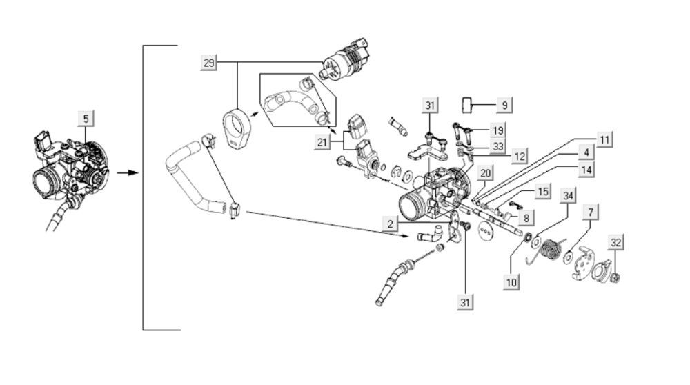 Carburateur Kymco New Dink 200i-Carburateur-Kymco-New-Dink-200i