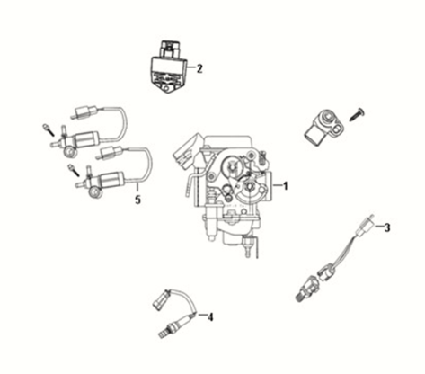 Carburetor Sym Fiddle III 50 E3