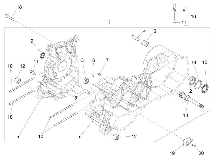 Carter Vespa Primavera 50 4-takt 2V 25km/u