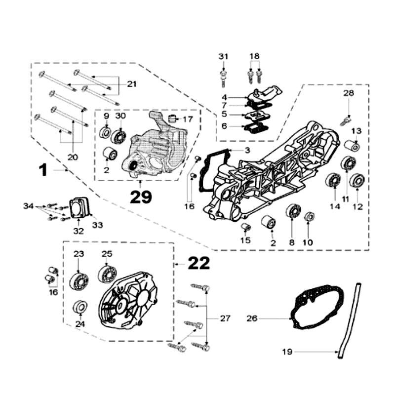 Carter - Radnabenabdeckung Peugeot Speedfight 2 50 2-Takt LC Silber