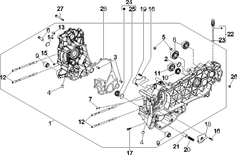 Carter Vespa GTS 250 ie 2005-2016 (zonder ABS)