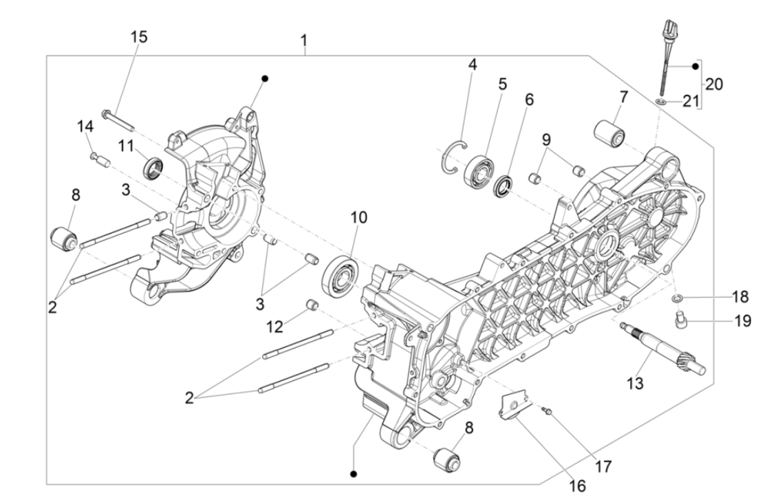 Carter Vespa Sprint 50 4-takt IGET 3V Euro 5
