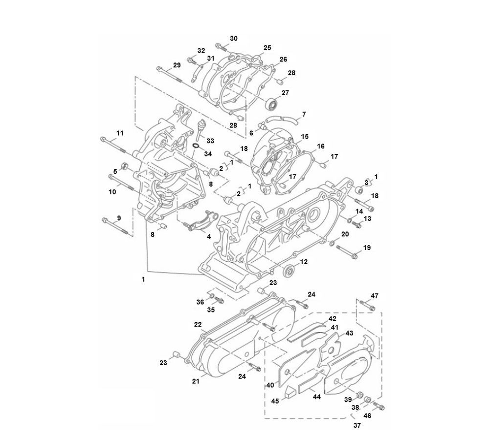 Carter - Carterdeksel Yamaha Aerox 4-takt 2014