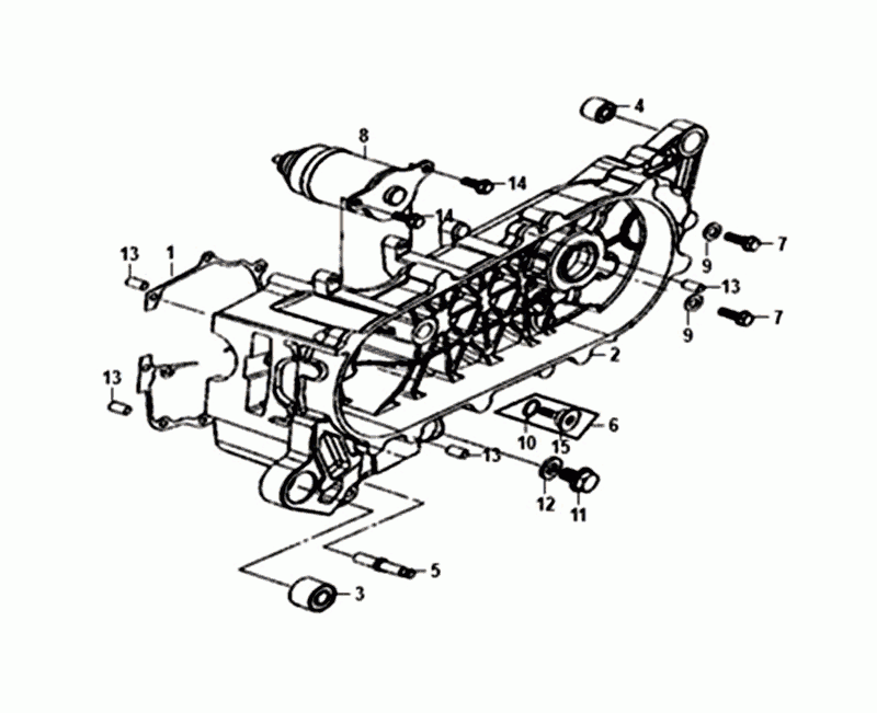 Carter - Startmotor Sym Orbit III Black