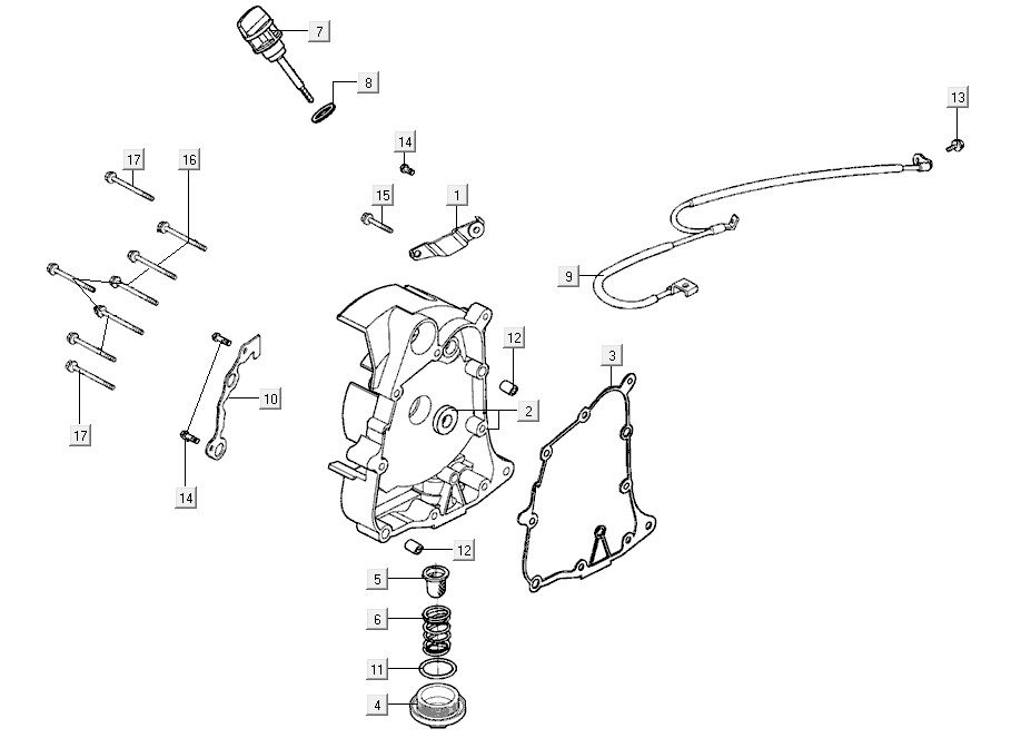 Carter - Peilstok - Oliefilter Kymco Agility CITY 16 125