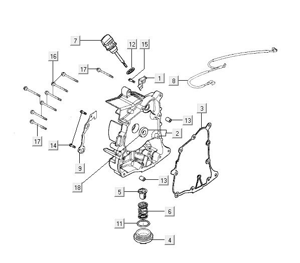 Carter - Peilstok - Oliefilter Kymco Agility 12