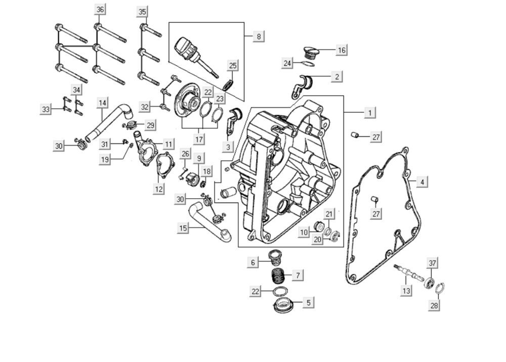 Carter - Peilstok - Oliefilter Kymco Grand Dink 250