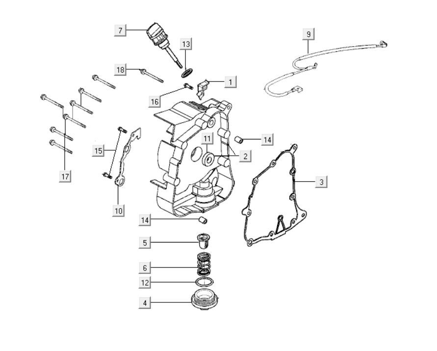 Carter - Peilstok - Oliefilter Kymco Like 125