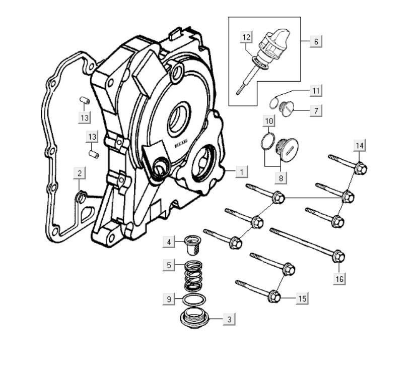 Carter - Peilstok - Oliefilter Kymco New Dink 200i
