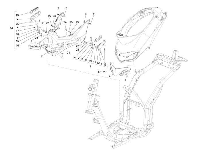 Treeplank Piaggio Liberty 50 2-takt AC