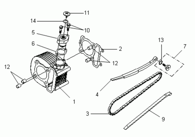 Cilinder Sym VS 125 Euro 3