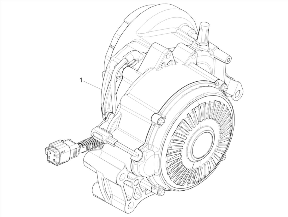 Motorblok compleet Vespa Elettrica 2018-2019