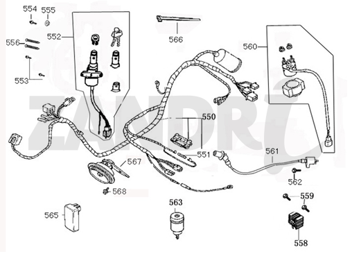 Contactslot - Kabelboom BTC Riva Sport flat mat antraciet
