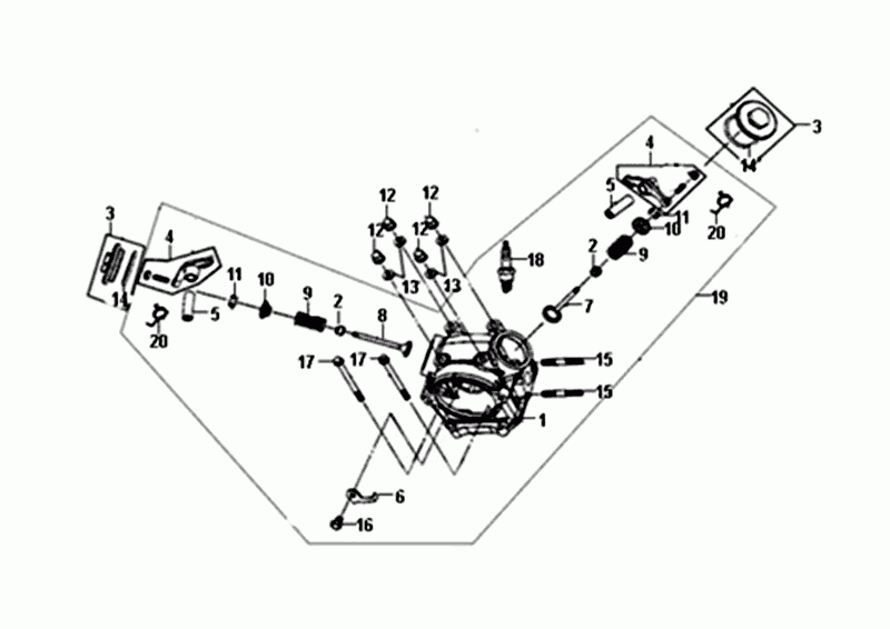 Cilinderkop Sym Fiddle III Euro 4