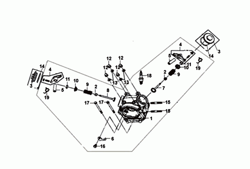 Cilinderkop Sym Mio 50i