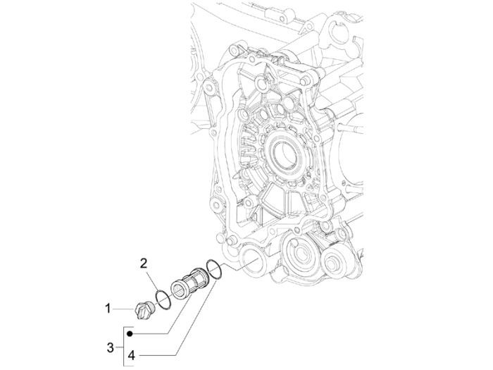 Oliefilter Vespa Primavera 50 4-takt IGET 3V Euro 4