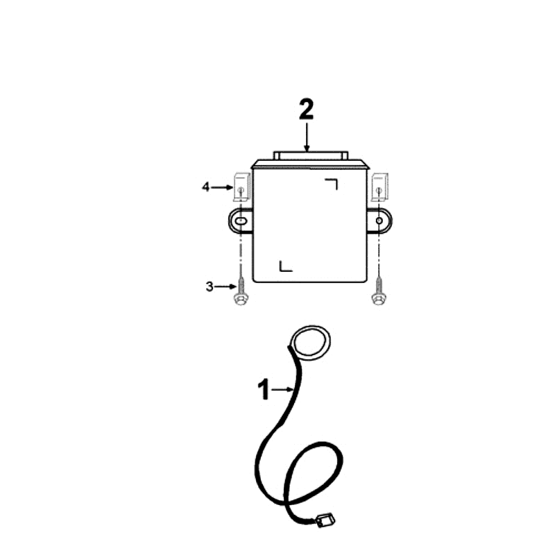 CDI - Antenne Peugeot Elyseo zwart