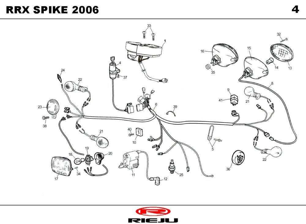 Elektrische delen Rieju Spike-x oranje 2008 2-takt