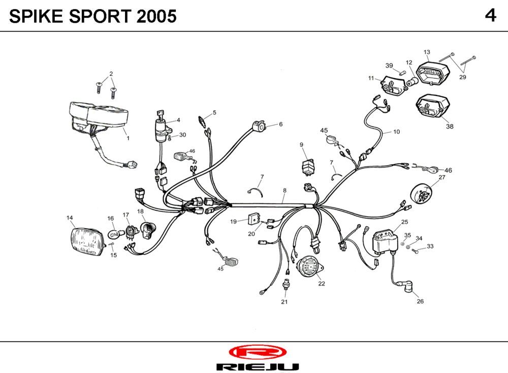 Elektrische delen Rieju Spike rood 2005 2-takt