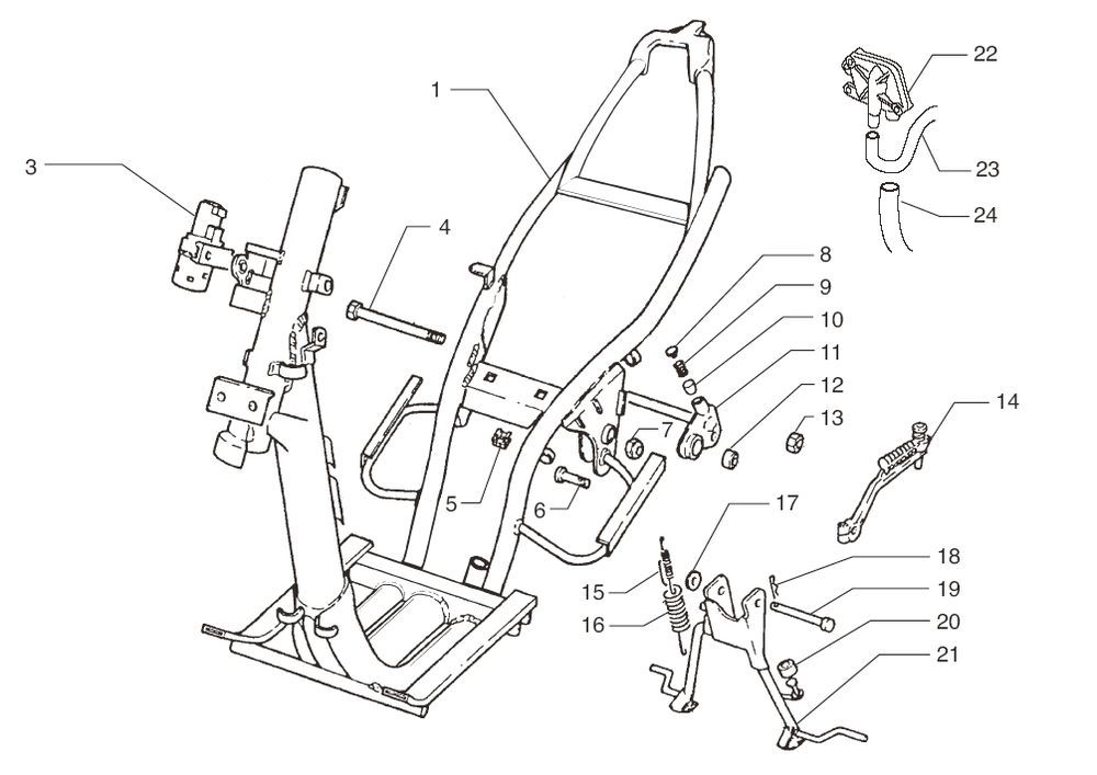 Frame Beta Ark-k Racing 50 2-takt AC 2006