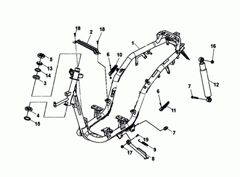 Frame Sym Mio 50i