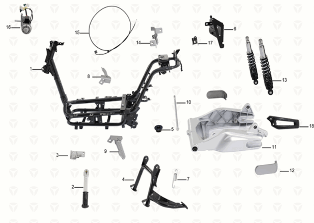 Frame Yadea C1S
