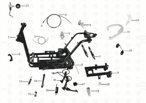 Frame Yadea M6L