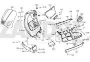 Kappen - Beplating voorzijde Santini Capri 125 wit