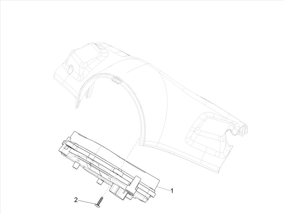 Kilometerteller - Cockpit Vespa Primavera 50 4-takt IGET 3V Euro 5
