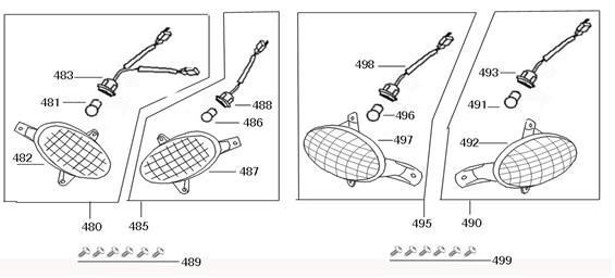 Knipperlichten China Joy mat antraciet