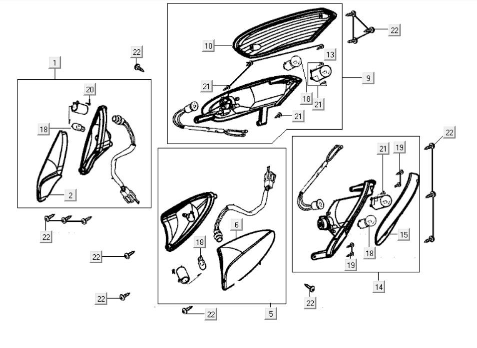 Knipperlichten Kymco Grand Dink 250