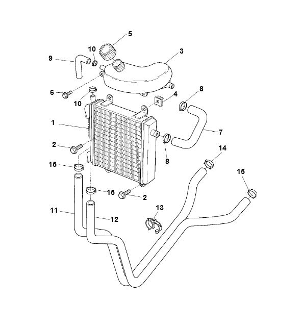 Radiateur - Koeling Yamaha Aerox 50 2-takt LC