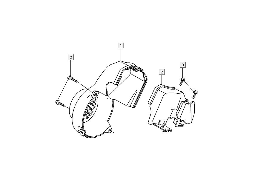 Koelkappen Kymco DJ 2-takt Zilver