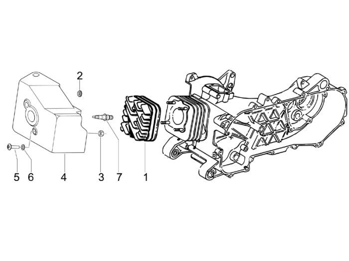 Oliefilter Piaggio Zip 2000 2-takt AC