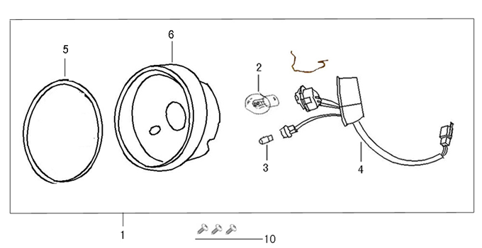Koplamp Edwards Maple V50-2 125 wit